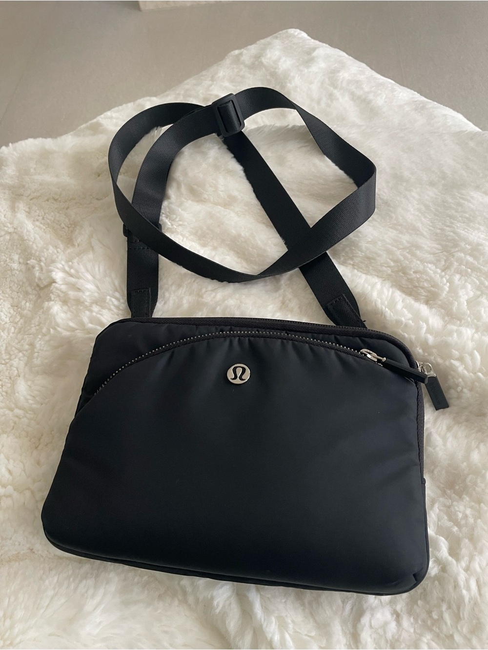 lululemon athletica Black Crossbody Pouch with Adjustable Strap